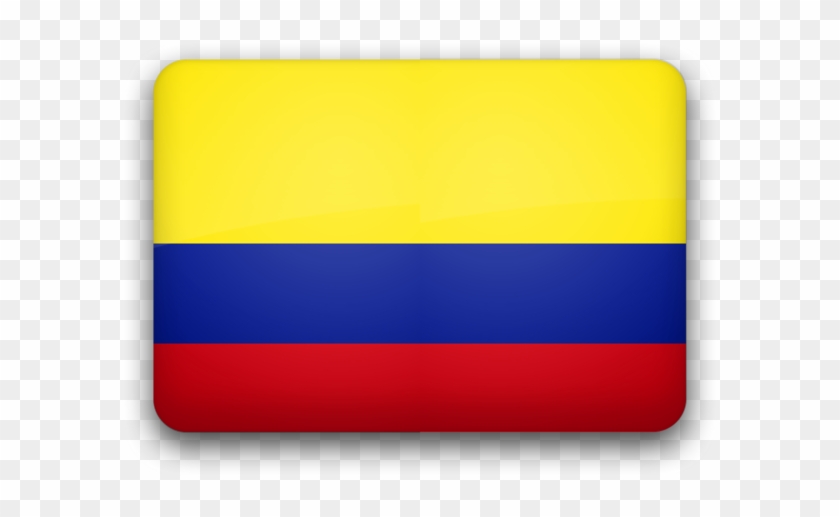 Bandera De Colombia, Glossy Style - Colombia Flag Transparent Paint Clipart
