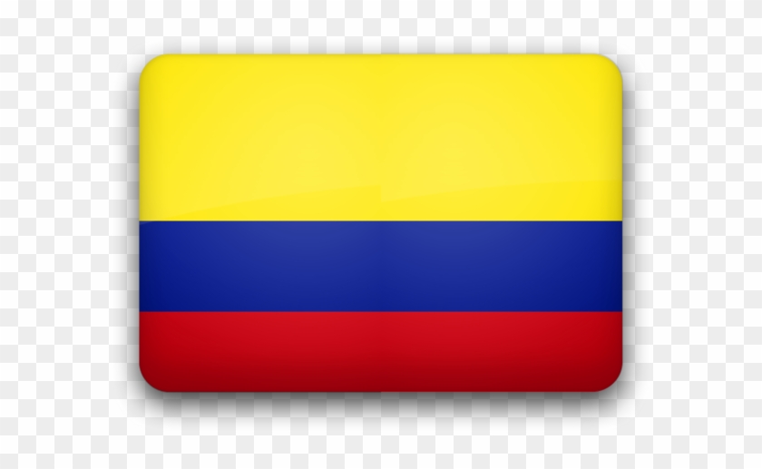 Bandera De Colombia, Glossy Style - Colombia Flag Transparent Paint Clipart #1318890