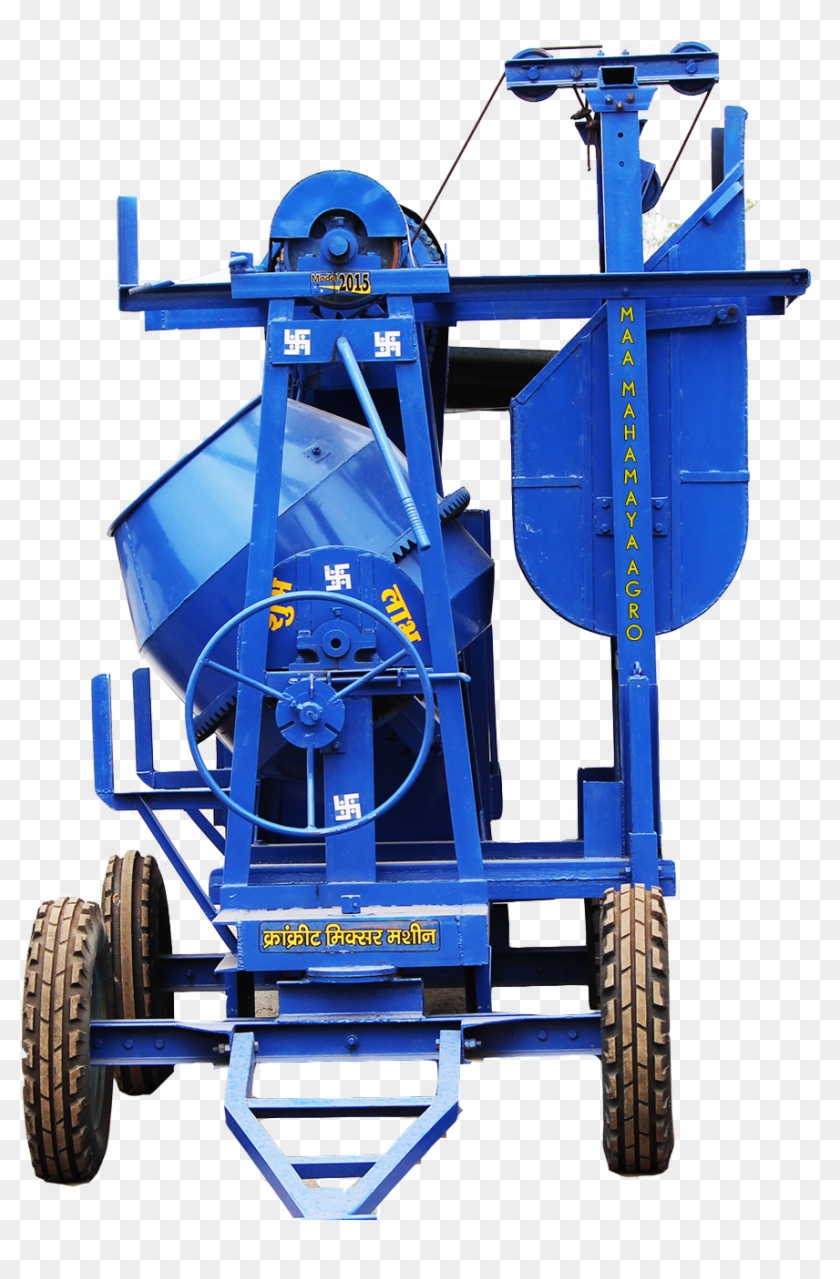 Mixture Machine With Lift - Concrete Mixture Machine With Lift Clipart