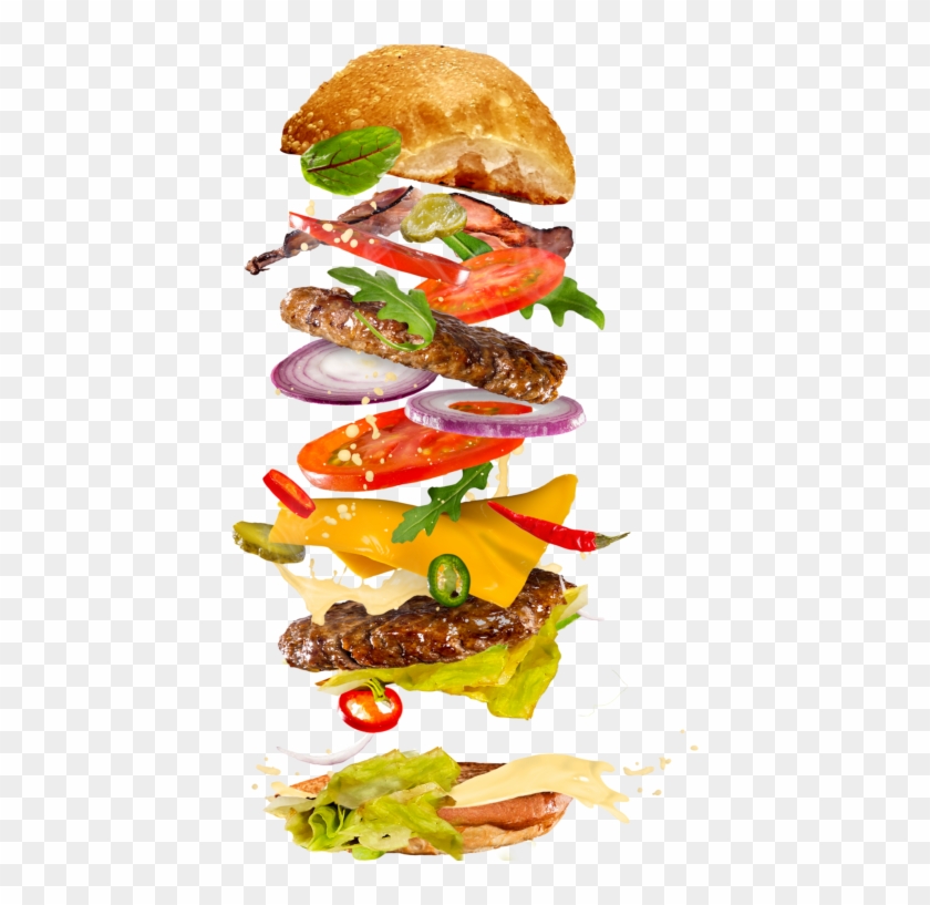 Tower Burger - Hamburger Clipart
