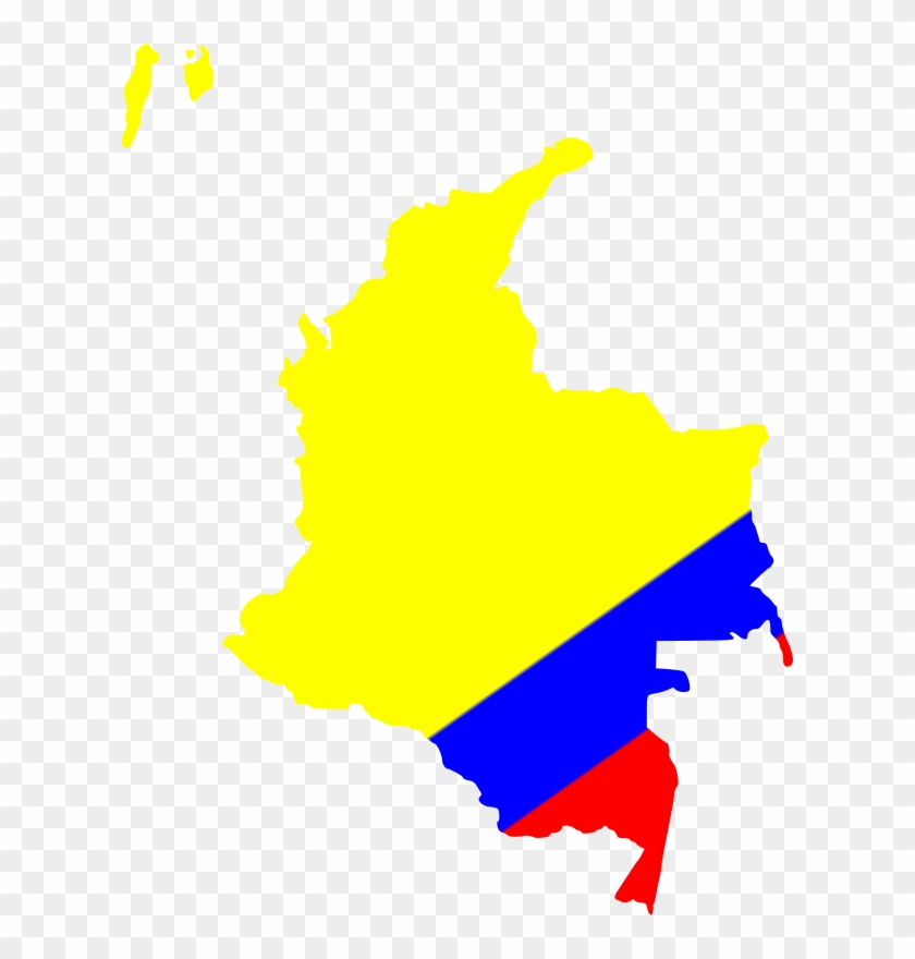 Free Map Of Colombia - Mapa De Colombia Vector Png Clipart #1319077