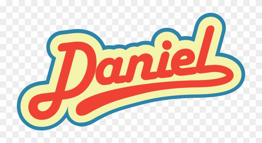 Daniel Retro Name Sign Png - Graphic Design Clipart #1319616