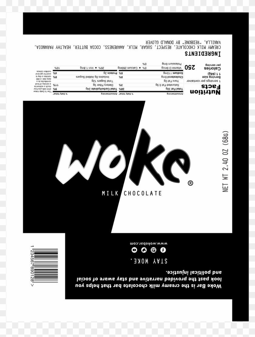 I Decided To Make A "woke" Chocolate Bar - Poster Clipart #1319819