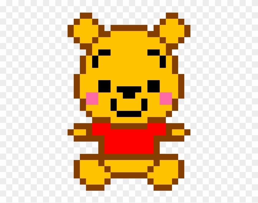 Winnie The Pooh - Pixel Art Winnie L Ourson Clipart
