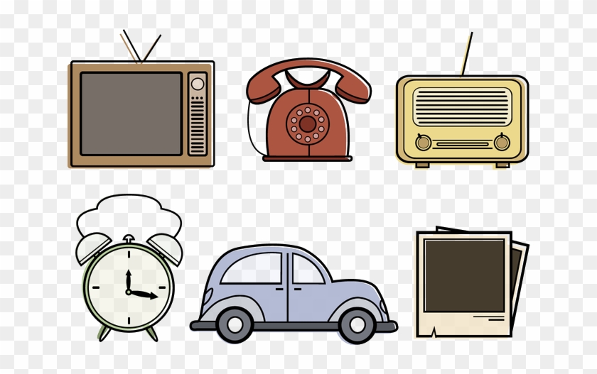Vintage Objects Png Photo - Vintage Cartoon Objects Clipart