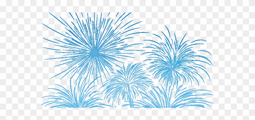Fireworks Png - Blue Fireworks Transparent Background Clipart