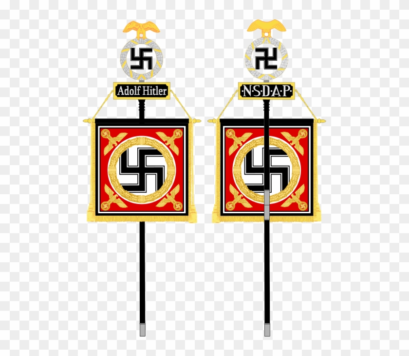 Personal Standard Of Adolf Hitler - Ss Leibstandarte Adolf Hitler Banners Clipart #1321248