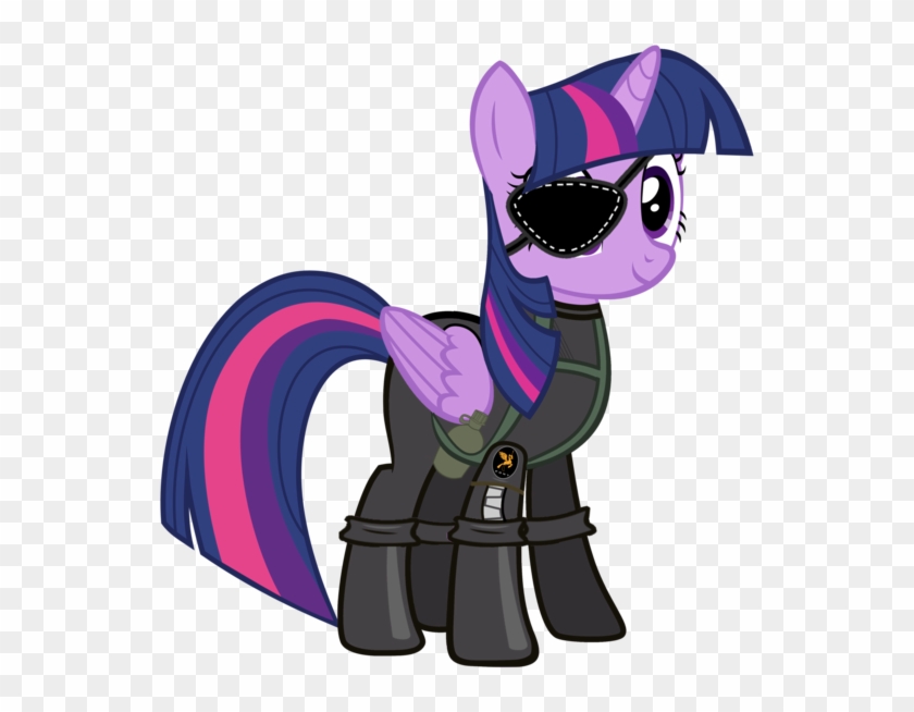 Alicorn, Big Boss, Crossover, Digital Art, Edit, Eyepatch, - My Little Pony Twilight Clipart #1321410