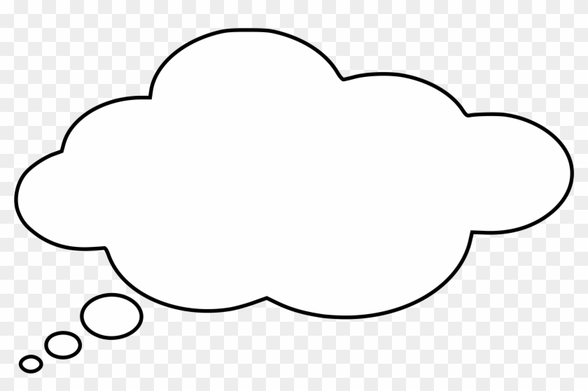 Cloud Thinking Thought - White Thought Bubble Clipart