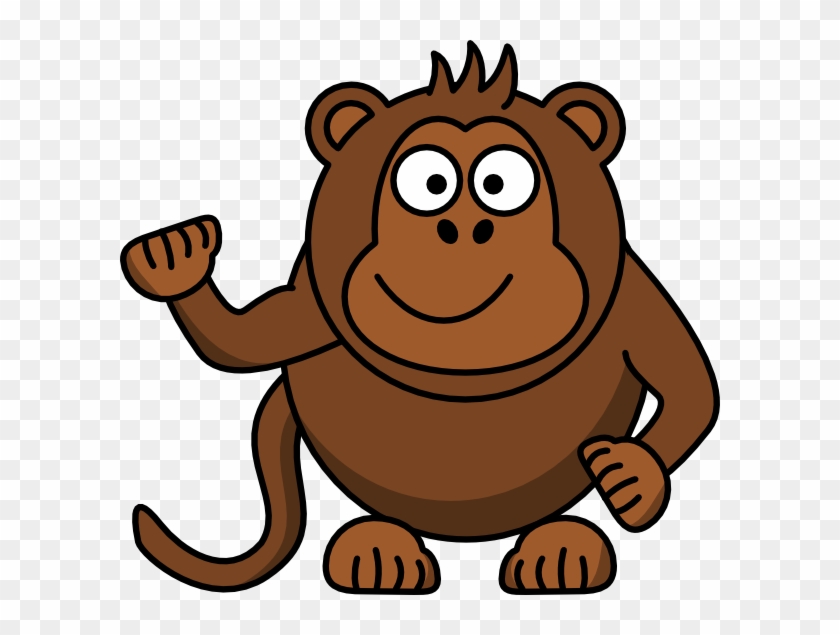 Cute Baby Monkey Clip Art - Cartoon Monkey Clipart - Png Download