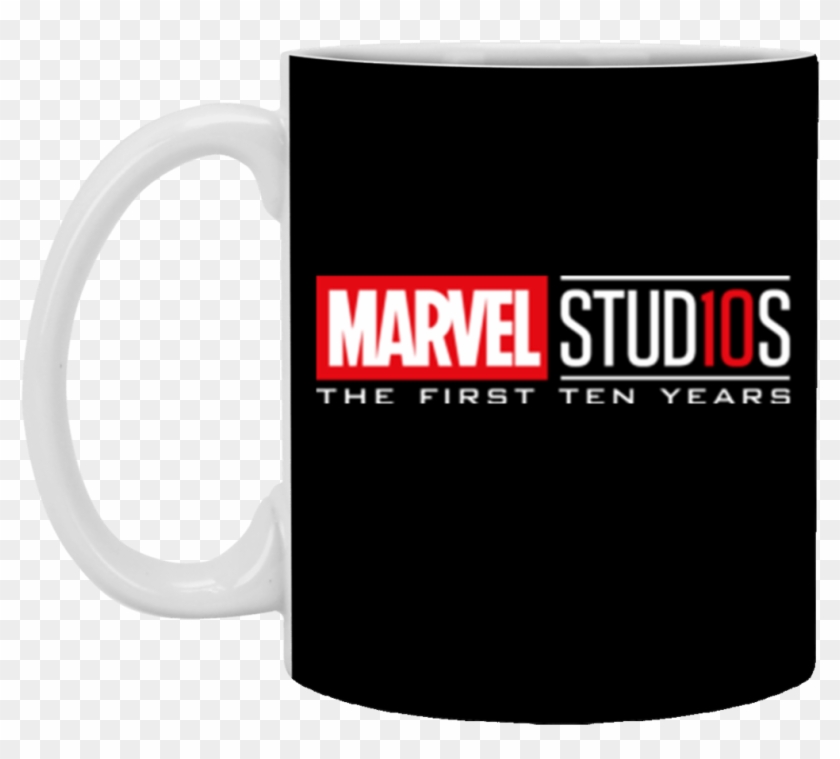 Marvel Studios First Ten Years White Logo Graphic - Marvel Studios Clipart #1322510