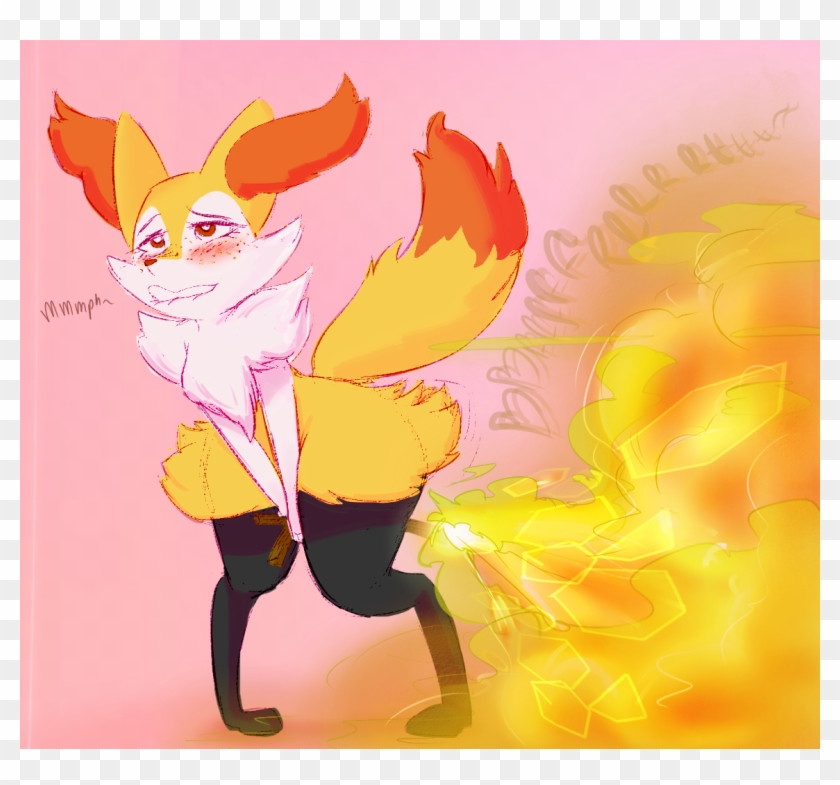 Braixen Poot - Furry Farting Clipart