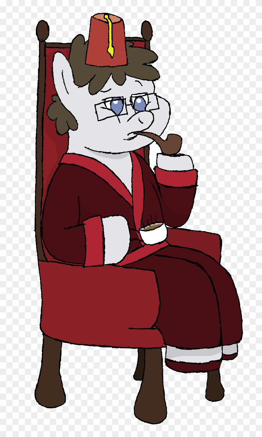 Spinnicus, Class, Fez, Glasses, Hat, Pipe, Safe, Truffle - Cartoon Clipart