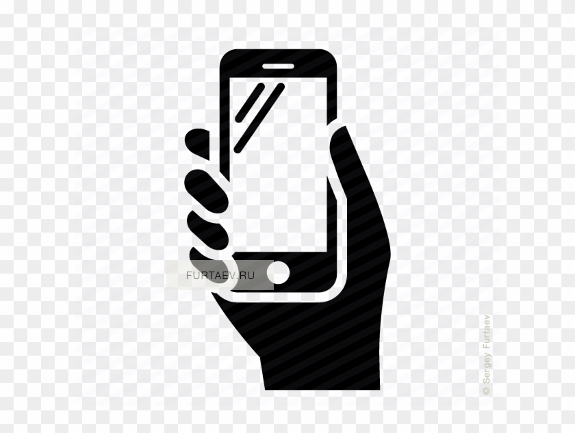 Phone Icons Hand - Mobile Health App Icon Clipart #1323051