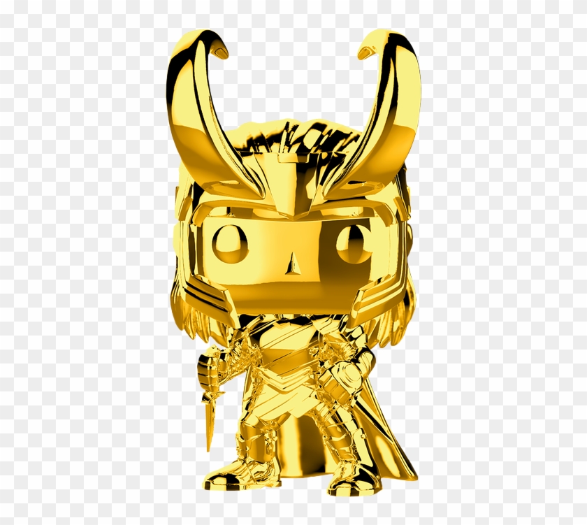 The First Ten Years - Gold Chrome Loki Funko Clipart #1323106