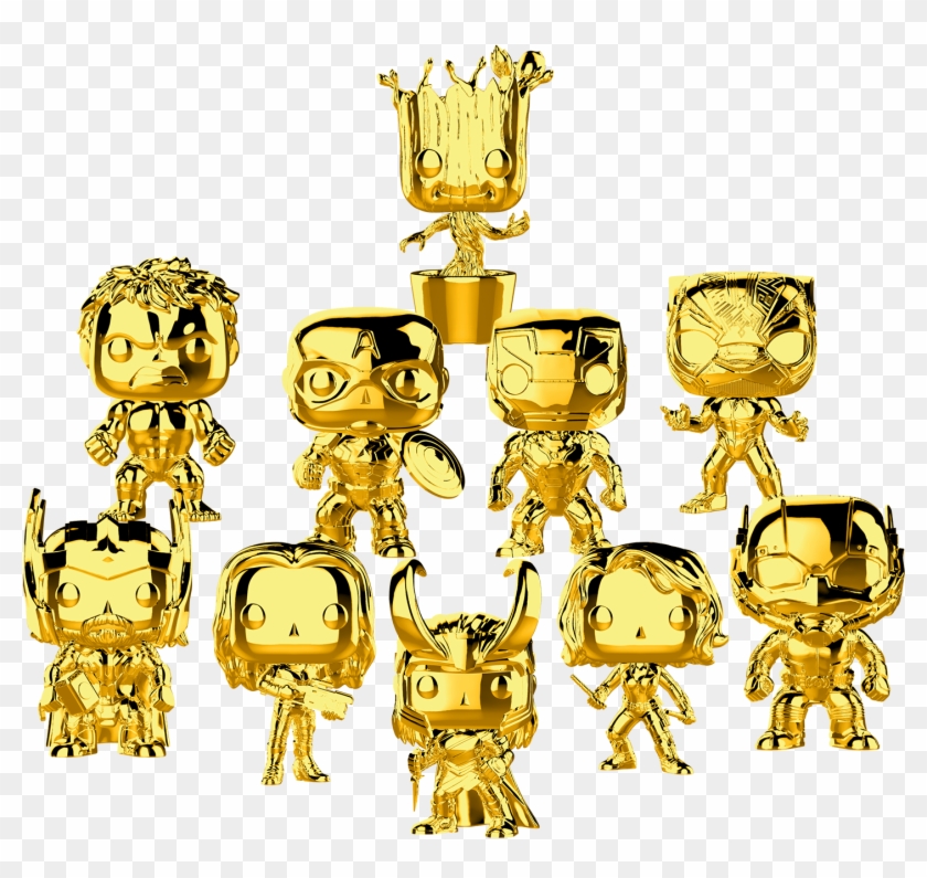 The First Ten Years - Funko Figure Pop Marvel Studios 10 Thor Gold Chrome Clipart