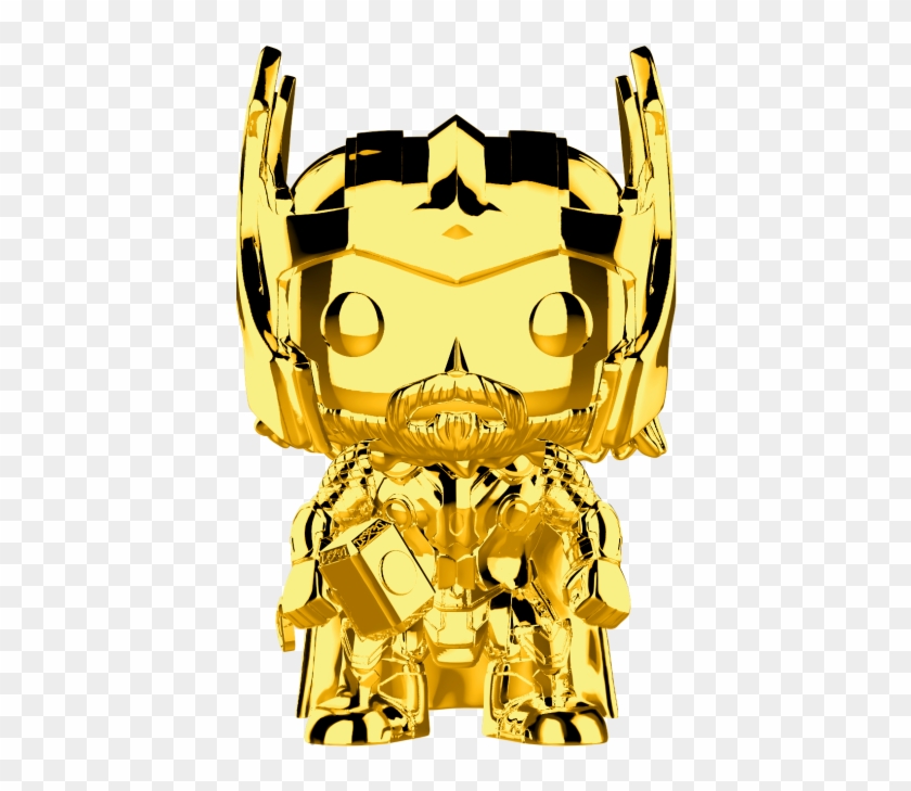 The First Ten Years - Chrome Gold Marvel Pops Clipart #1323367