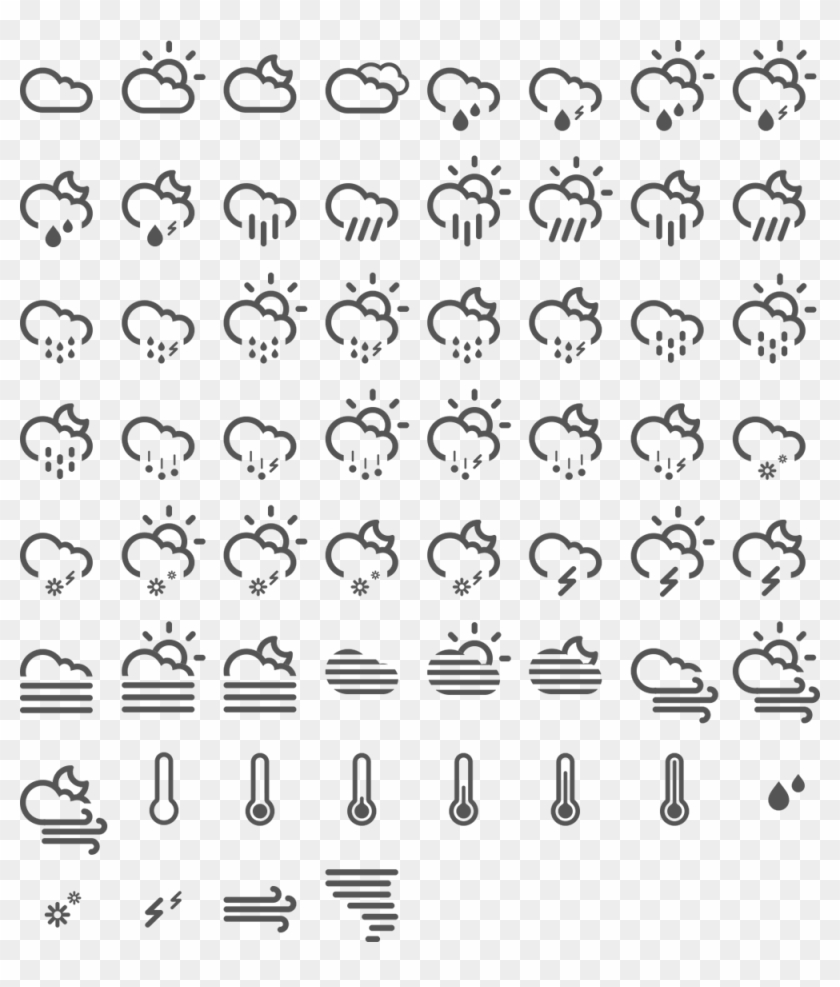 60 Free Weather Icons - Png Free Weather Icons Clipart #1323988