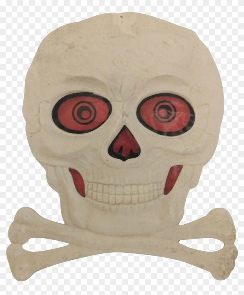 Skull & Crossbones With Red Transparency Halloween - Skull Clipart #1323989