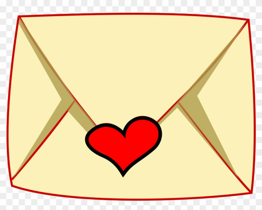 Heart Cute Envelope Clipart.