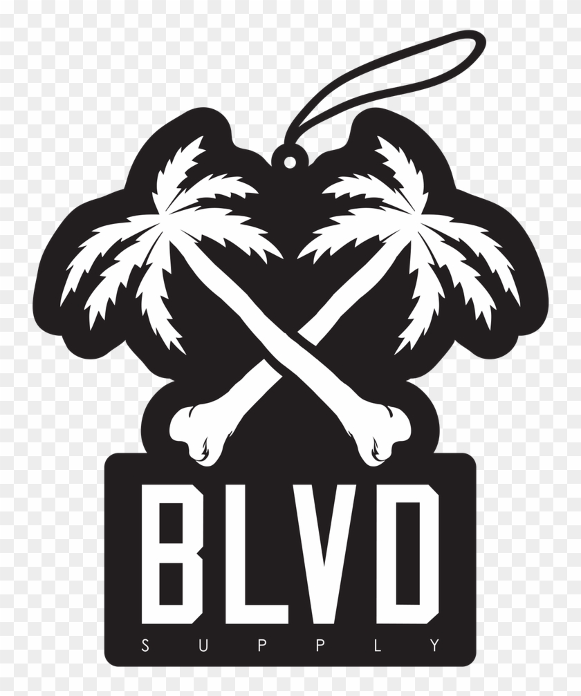 Blvd Supply Crossbones Blvd Car Freshener - Blvd Supply Png Clipart #1324041
