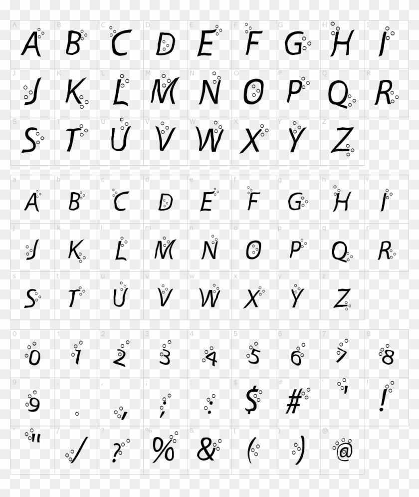 Font Characters - Fancy Fonts Clipart