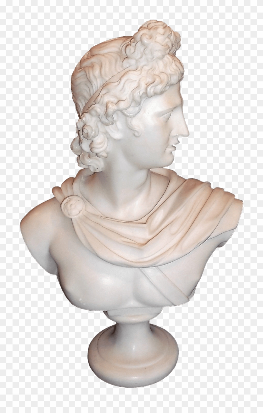 Apollo Marble Powder Bust - Bust Clipart #1324482