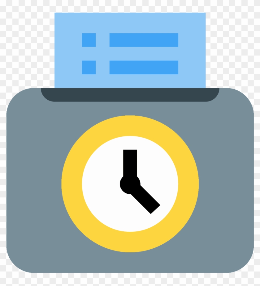 Time Card Icon - Timecard Icon Clipart #1324587