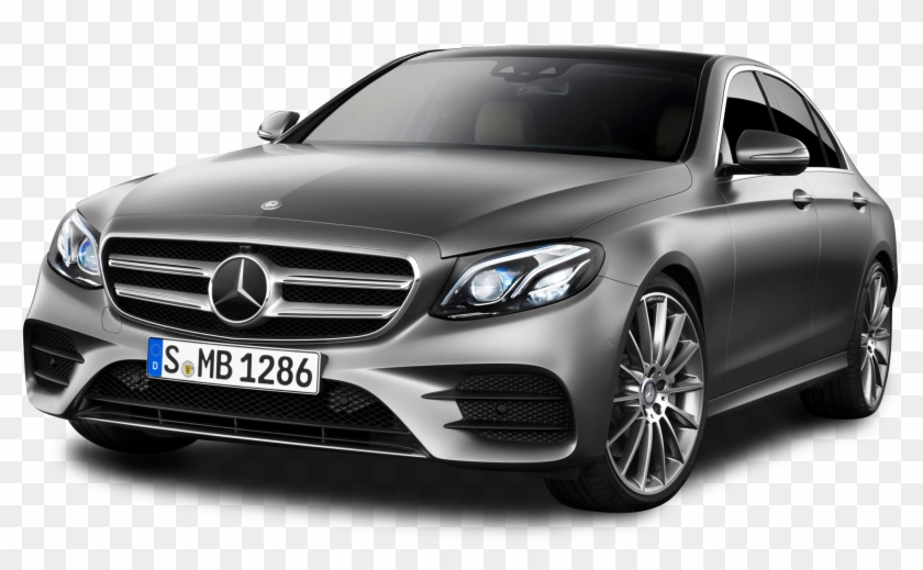 Grey Mercedes Benz E Class Car - Mercedes Benz Car Png Clipart #1324588
