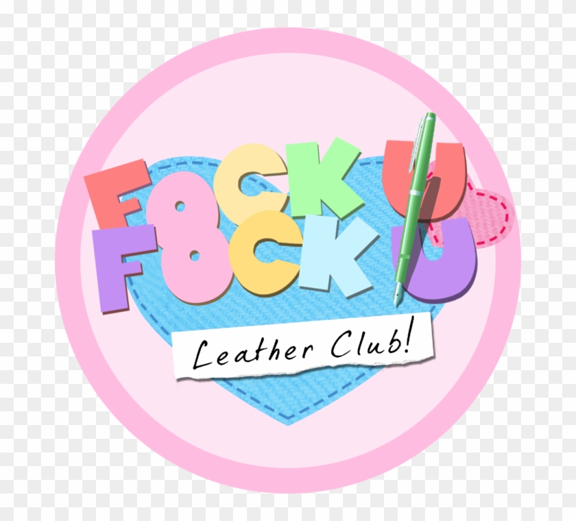 Leather Club Doki Doki Literature Club Text Pink Font - Doki Doki Literature Club Logo Clipart