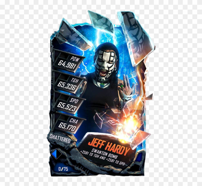 Jeff Hardy Wwe Supercard Season Debut Wwe Supercard - Wwe Supercard Shattered Cards Clipart #1325226