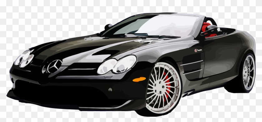 Vector Freeuse Benz Slr Mclaren S Class Black Mercedesbenz - Mercedes-benz Clipart