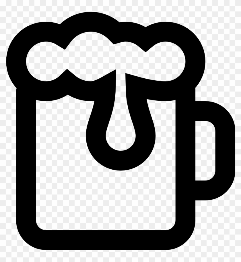 Beer Icon Black And White , Png Download - Beer Clipart #1325714