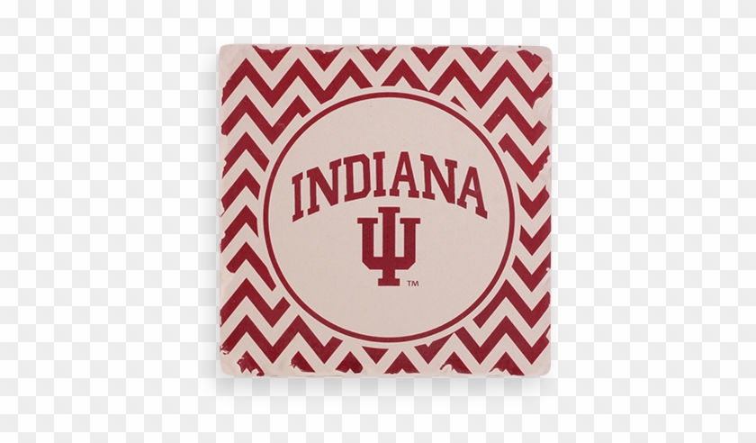 Cover Image For Iu Chevron Coaster Set - Navy Blue And Lime Green Clipart #1325905