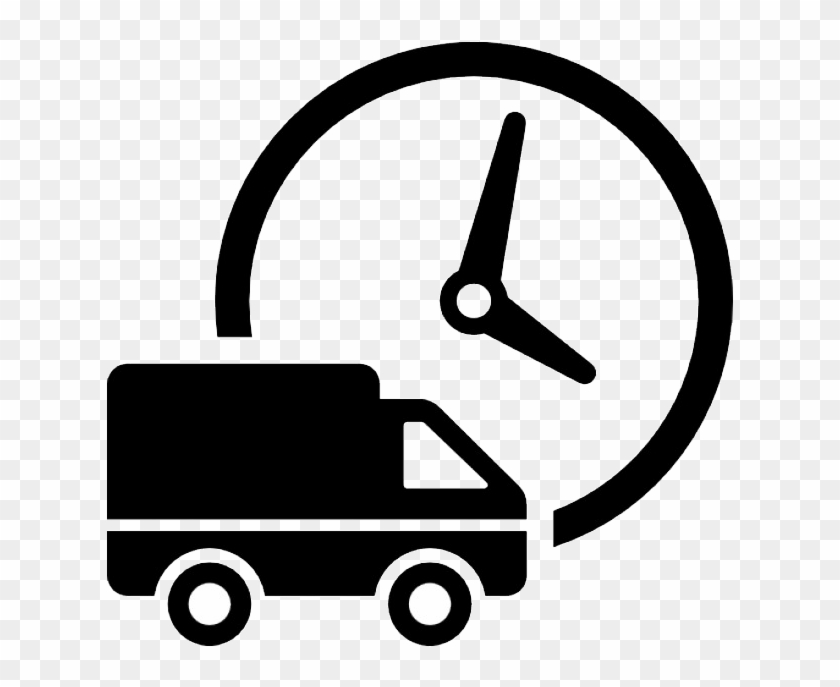 Delivered On-time - Logistics Symbol Clipart