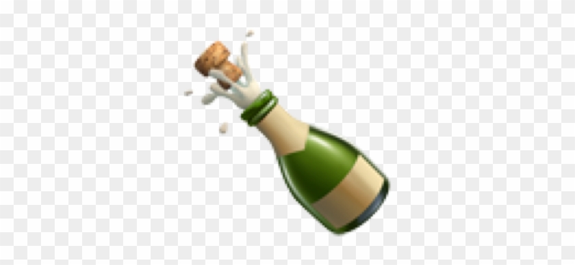 #emoji #iphoneemoji #champagne #bottle #food #dinner - Champagne Clipart #1326352