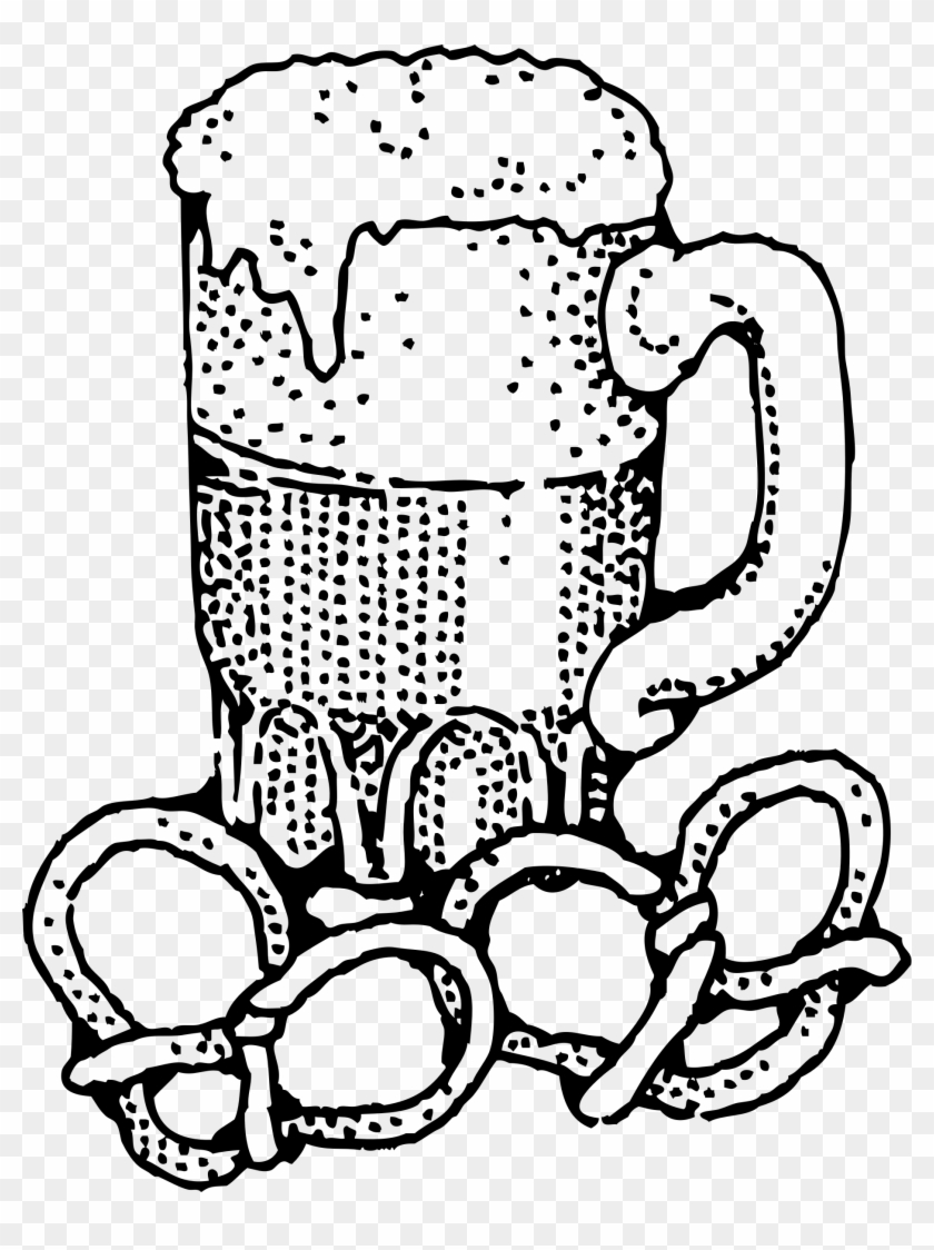 This Free Icons Png Design Of Beer And Pretzels Clipart