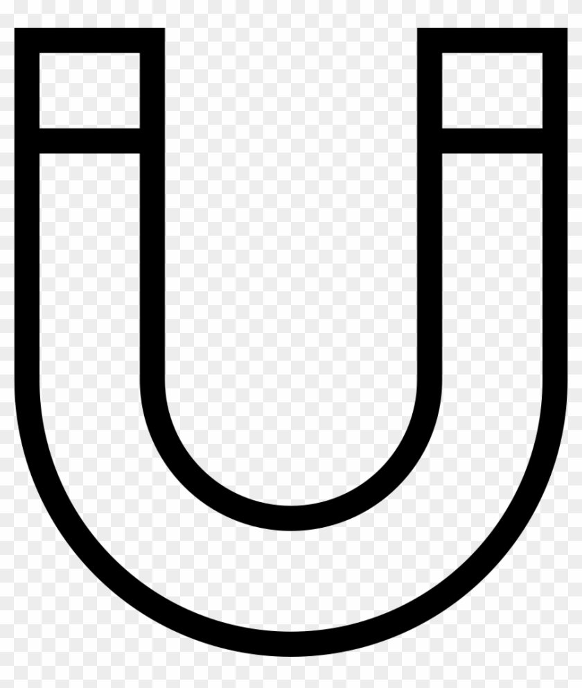 Png File Svg - Horseshoe Magnet Clipart Black And White Transparent Png