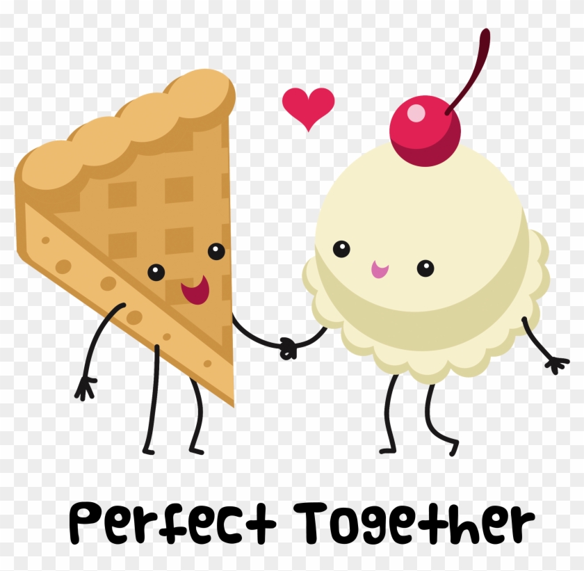 Apple Pie With Ice Cream Clipart - Png Download #1326904