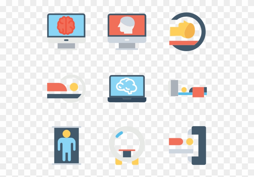 Ct Scan - Scanning Flat Icon Clipart