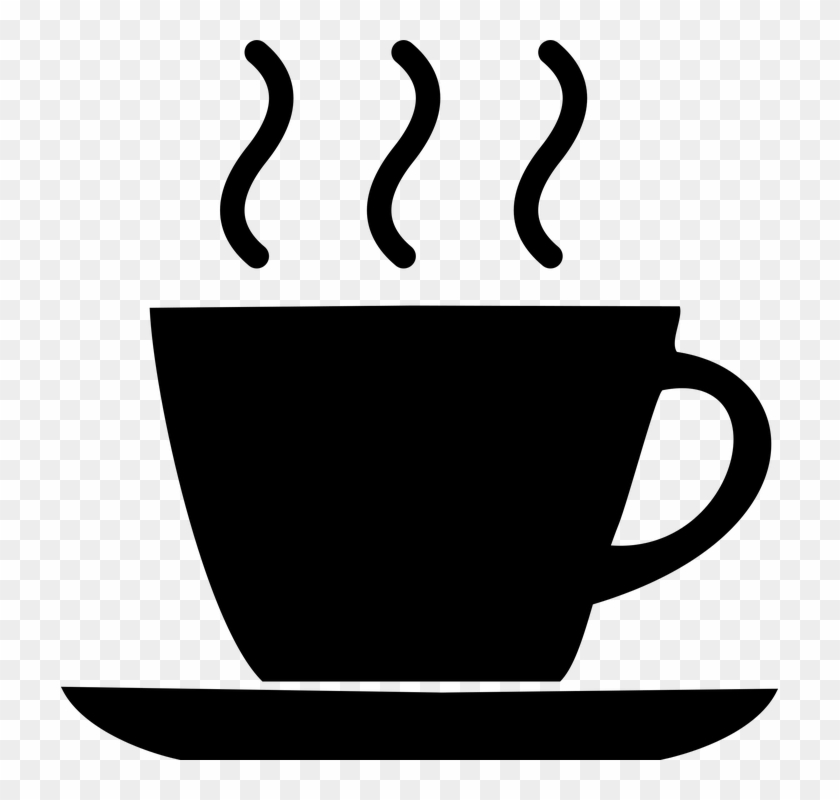 Animation Coffee Cup - Coffee Cup Icon Black Clipart #1327075