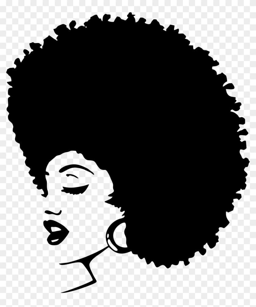Big Image - Png Of Girl With Afro Clipart #1327560