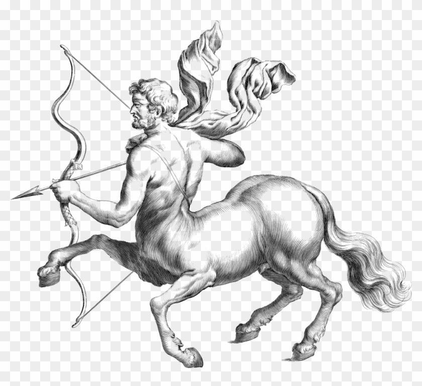 Sagittarius Png Image - Drawing Sagittarius Zodiac Sign Clipart