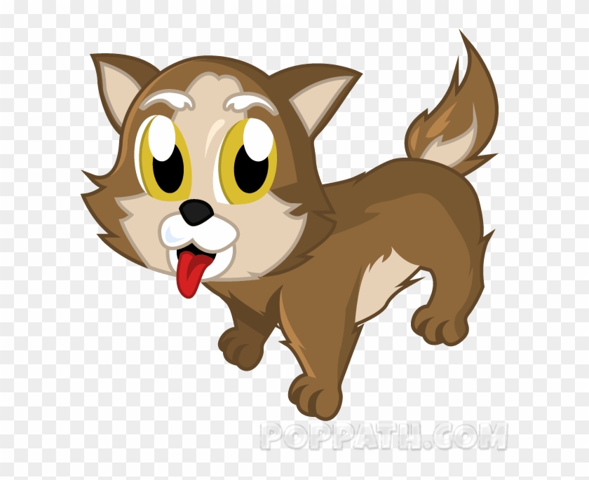 To Draw A Happy Dog, There Are Several Things To Put - Cartoon Clipart