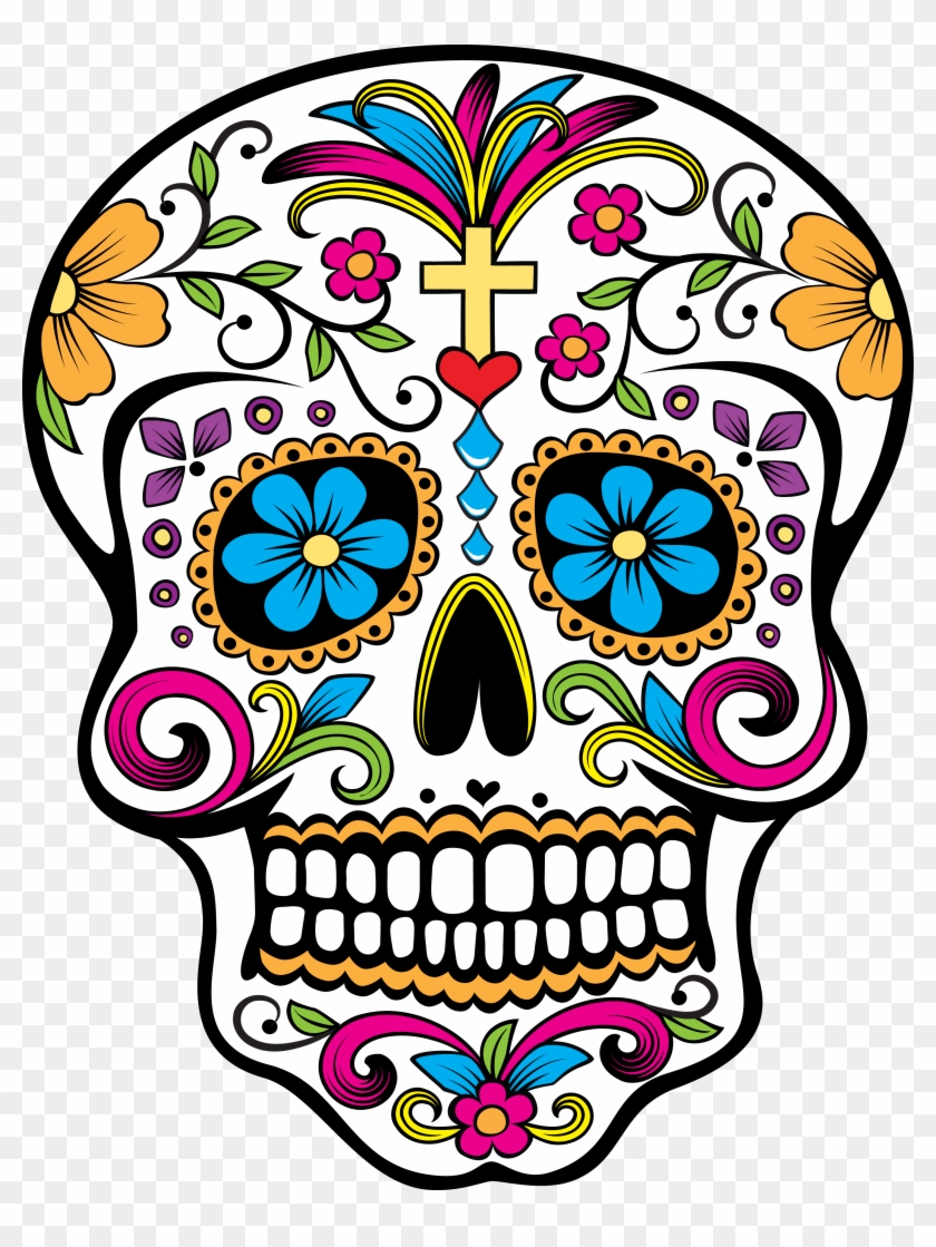 Free Icons Png - Sugar Skulls Clipart #1328547