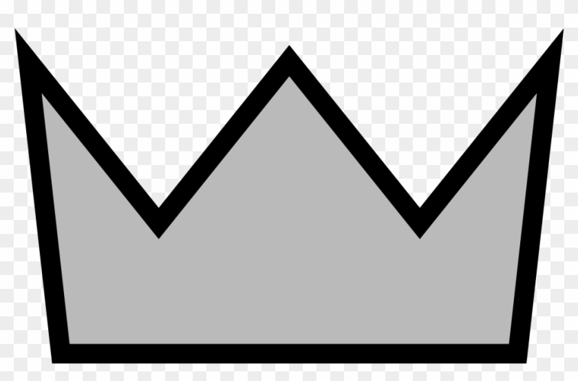 Simple Silver Crown - Three Point Crown Template Clipart #1328675