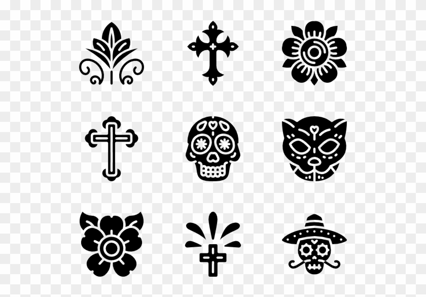Day Of The Dead - Cross Clipart