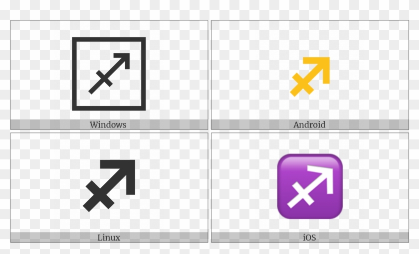 Sagittarius On Various Operating Systems - Cross Clipart #1329088