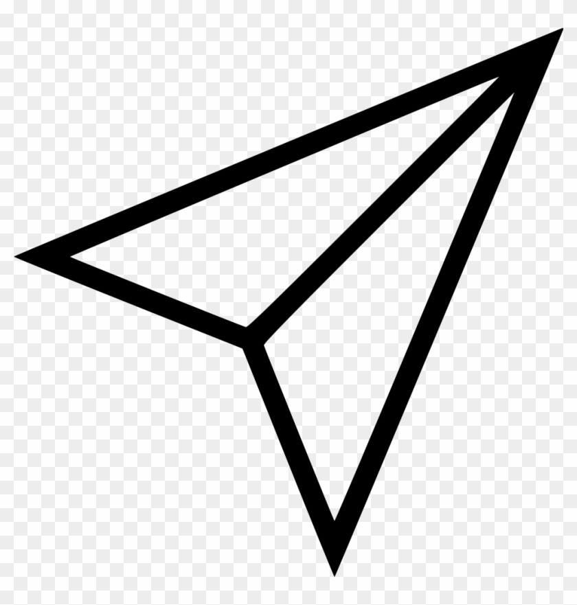 Paper Plane Png - Paper Plane Icon Instagram Clipart #1329378