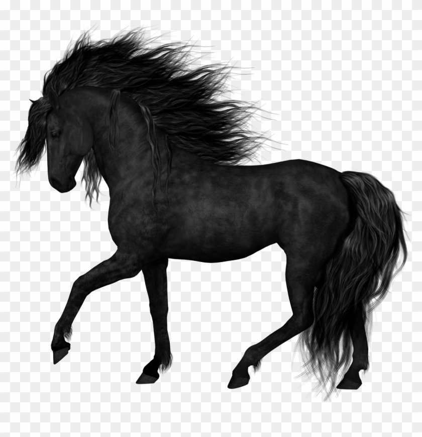 Black Horse Png Clipart Picture - Black Horse Transparent Background #1329452